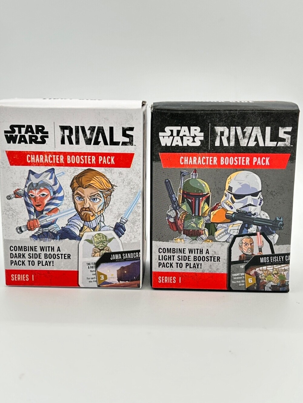 NIB Lot of 2 Funko Star Wars Rivals Character Booster Pack Light/Dark Side 1 ea.